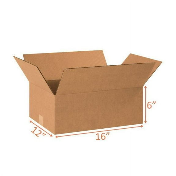 (3 Pack) 16x12x6 Size Shipping and Packing Box - (3 Count)