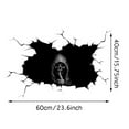 thumbnail image 3 of Newxiaaa 3D Silent Skull Sticker, Horror Killer Window Stickers, Removable Double Sided Tear Peeking Stickers Wall Art Decals Waterproof Window Clings Auto Motorcycle Laptop Bumper Stickers (Black), 3 of 7