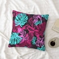 thumbnail image 4 of LNWH Decorative Pillow Covers, Tropical Jungle Square Sofa Decorative Knit Pillow Case, 12"x12", 4 of 8