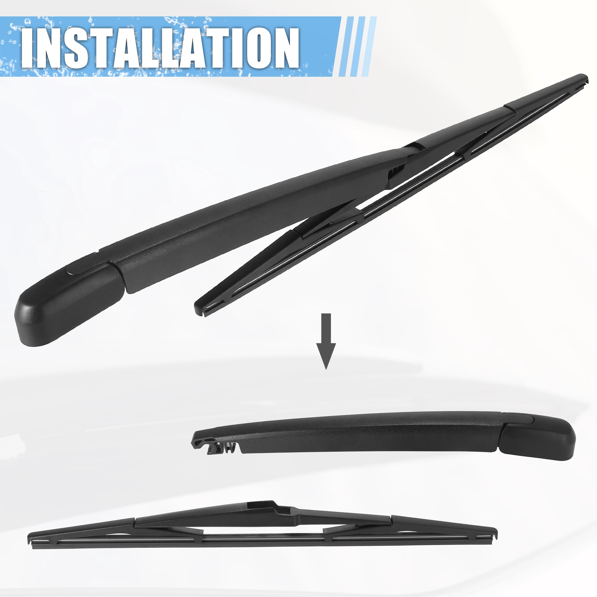 Unique Bargains Rear Wiper Blade Arm Assembly for Mazda CX-5 and for Hyundai Accent