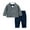 Grey, variant on famuka Baby Boy Plaid Suit Set Little Kid Formal Outfit Fashion Winter Tuxedo