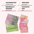 thumbnail image 5 of HER-MINE 16 Piece First Period Kit for Girls | Period School Supplies for Teen Girls | Hygiene Kit with Period Pads, Mini Pads, Wipes, and Disposal Bags in a Period Bag (2-Packs), 5 of 6