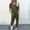 Army Green, variant on hoksml Casual Outfits for Women,Fashion Women Summer Solid Button Casual Short SLeeve Top+ Pant Set