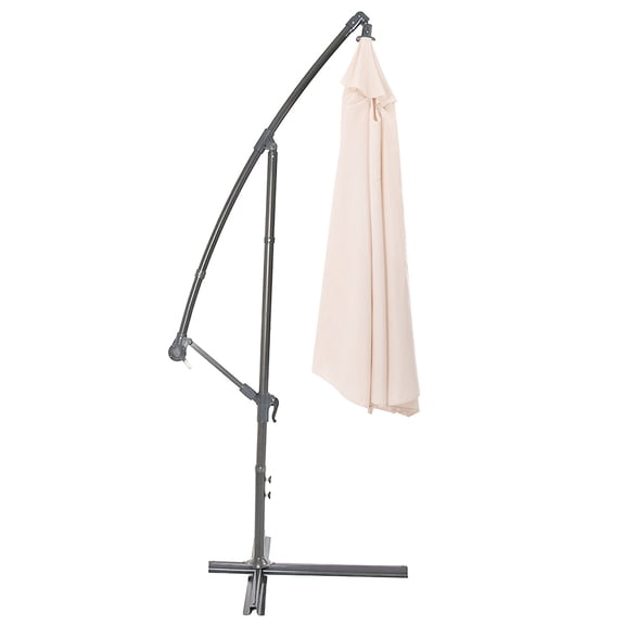 YOSADIER Beige Outdoor Patio Umbrella with UV Lightweight Canopy for Garden, Backyard, and Outdoor Sun Shade