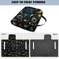 thumbnail image 5 of COEQINE Universal Golf Cart Seat Covers/Seat Blanket for EZGO Yamaha Club Car, Soft Seat Towel/Seat Cushions Folds Like a Bag for Easy Carry, All-Season Comfort, Colorful Sun Moon Star, 5 of 8