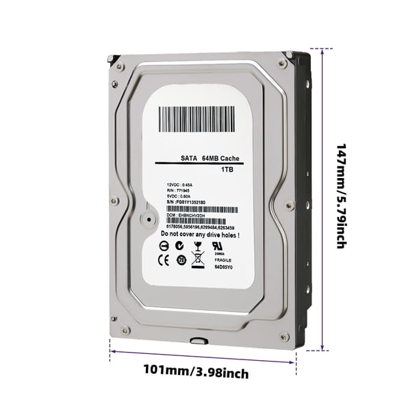 MDHAND, Surveillance Internal Hard Drive HDD, 1TB SATA 6 Gb s