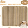 thumbnail image 2 of Almohadilla rascador de conejo, sisal para conejito, conejillo de indias, gato Alfombrillas de descanso para jaulas, tapete de zacate forrajera accesorios esenciales para interiores (4, 2 of 7