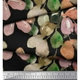 thumbnail image 3 of Soimoi Black Cotton Duck Fabric Leaves Watercolor Print Fabric by Yard 42 Inch Wide, 3 of 3
