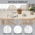 thumbnail image 4 of Oval Tablecloth 54x72in, Modern Leaves Pattern Table Cloth, Country Tablecover for Kitchen Dinner, Restaurant, Holiday Picnic Party Indoor Outdoor Geometry Table Cover, 4 of 8