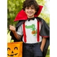 thumbnail image 2 of Funny Crocodile W Pumpkin  T-Shirt Juniors -Image by Shutterstock,  Small, 2 of 4