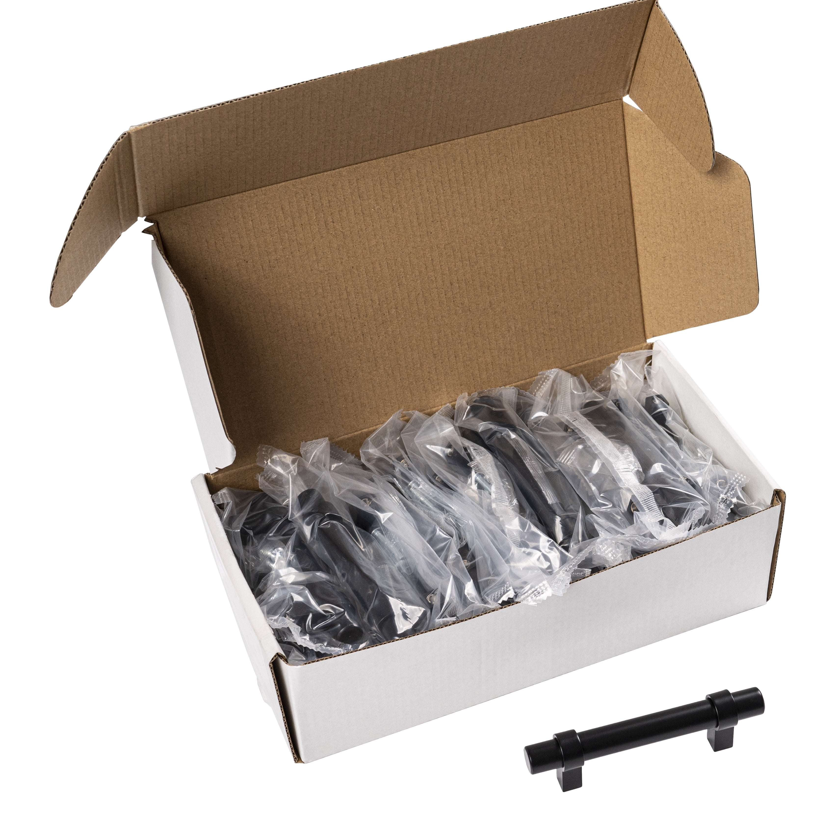 Aldhurst 30 Pack 5 inch Loop Cabinet Pull Matte Black Stainless Steel 3 inch Hole Center