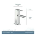 thumbnail image 2 of Moen 90 Degree S6700 Single Hole Bathroom Sink Faucet, 2 of 7
