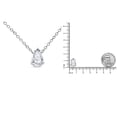 thumbnail image 5 of 14K White Gold 1/2 Cttw Pear Shape Lab Grown Diamond Solitaire Pendant 18" Necklace (F-G Color, VS2-SI1 Clarity), 5 of 5