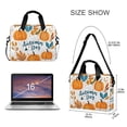 thumbnail image 3 of FORMRS 16" Laptop Bag Carrying Sleeve Case with Handle Travel Shoulder Briefcase, Pumpkins Pattern, 3 of 8