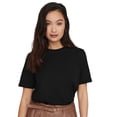 thumbnail image 2 of ONLY Camiseta para mujer Paquete de 4 - ONLONLY TEE, cuello redondo, algodón, liso Negro L (Large), 2 of 5