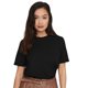 thumbnail image 2 of ONLY Camiseta para mujer Paquete de 4 - ONLONLY TEE, cuello redondo, algodón, liso Negro XS (X-Small), 2 of 5
