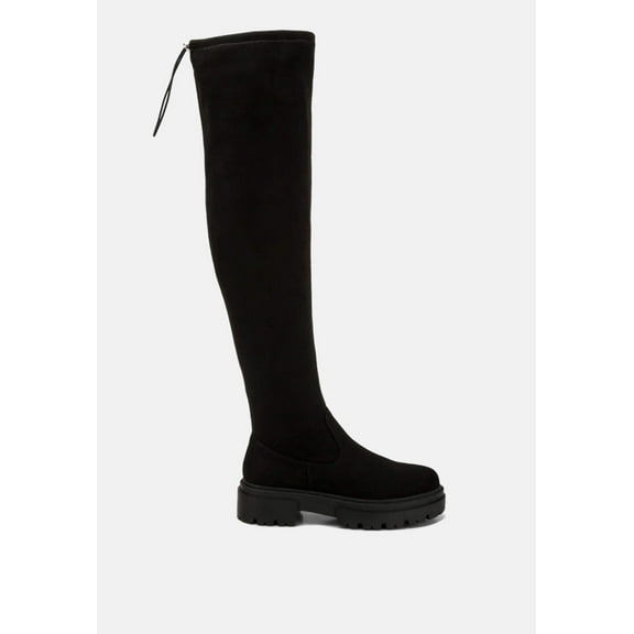 Babette Drawstring Detail Knee High Boots