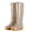 Khaki, variant on YUEHUA Womens Rain Boots Mid Calf Rubber Boots for Women with Thick Sole Daily Wear Outdoor Activities Waterproof Lightweight Anti-Slip Garden Boots