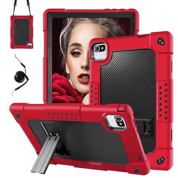Funda Hoibon para tableta MB1001 10.1 a prueba de golpes, rojo/negro
