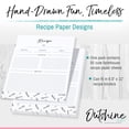 thumbnail image 5 of Outshine Premium Recipe Paper for 8.5" x 11" Recipe Binders, Farmhouse Design (50 Sheets) | Full Size Recipe Refill Pages for Binder | Recipe Card Sheets | No-Smear Matte Paper, 5 of 8
