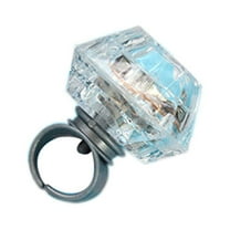 Guodhu Flashing Led Light up Rings Party Favors Grow in The Dark Party Cocktail Diamond Bling Rings for Birthday Weddings Bridal