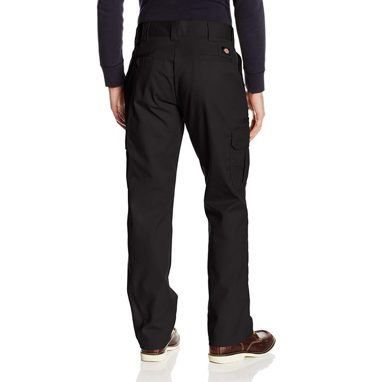  Dickies mens Slim-straight Stretch-twill Cargo work utility  pants, Black, 28W x 32L US: Clothing, Shoes & Jewelry