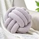 thumbnail image 1 of wonima44 Knot Pillow Ball, Soft Home Decorative Round Throw Pillow, Handmade Knotted Plush Pillow, Round Boucle Pillow Cushion (8.6 Inches Light Grey), 1 of 1