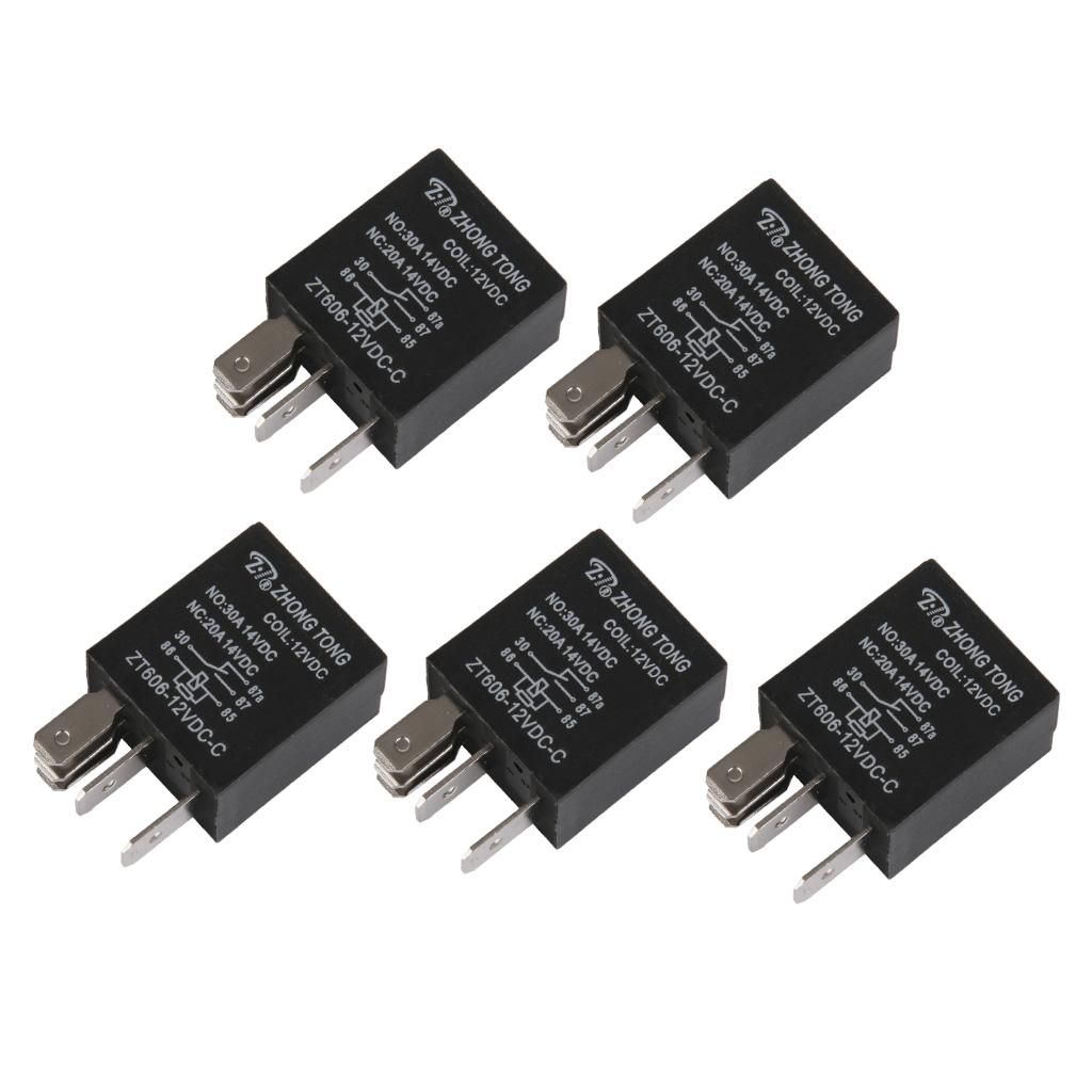 Chieftain 12V 30A 4-Pin Heavy Duty Automotive Power Relay – Ideal For Electrical Wiring & Commercial Use
