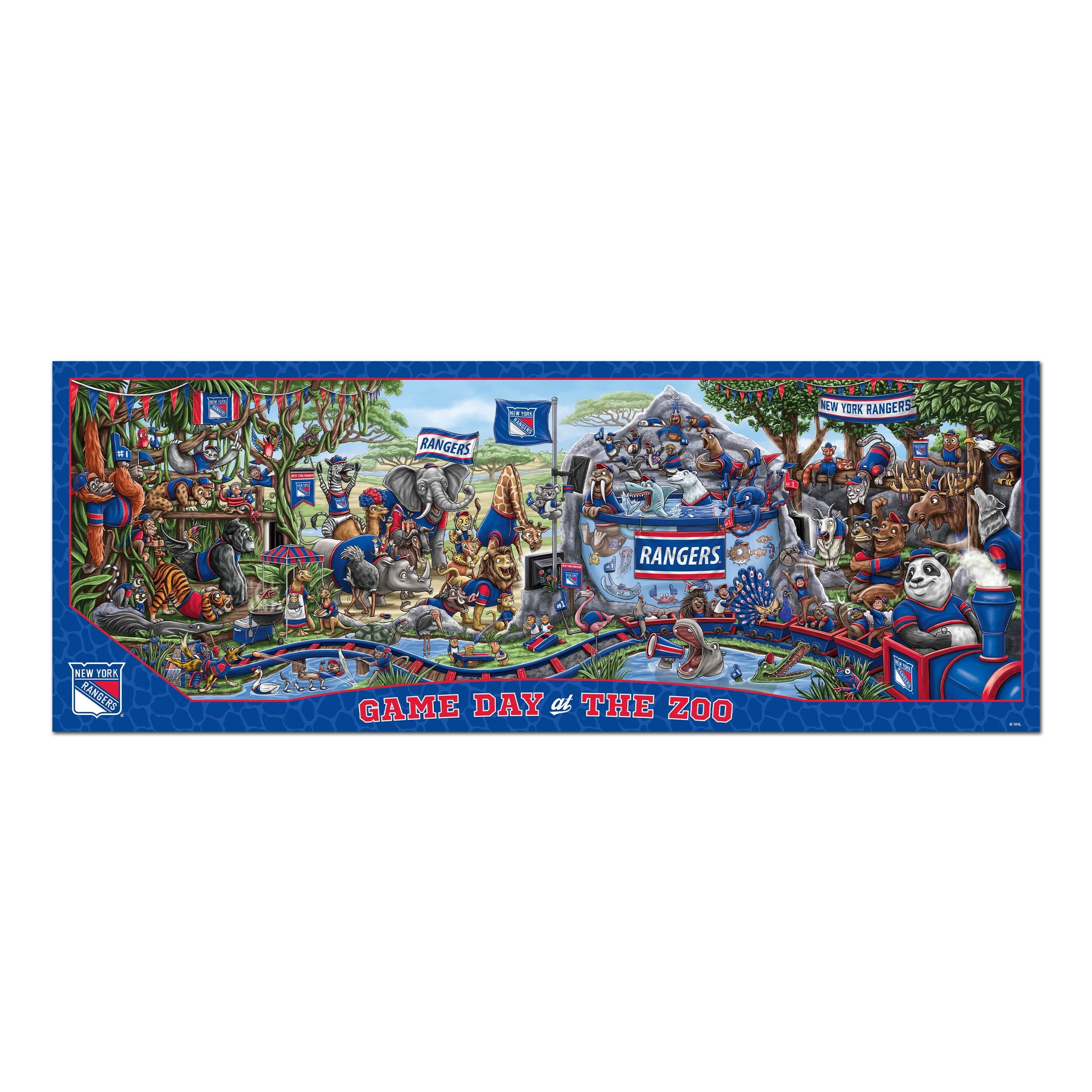 YouTheFan NHL New York Rangers Game Day at the Zoo - 500 pc Puzzle