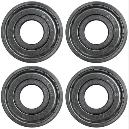 4X 6201Z Deep Groove Bearing, Metal, 12 x 32 x 10 mm, Sealed