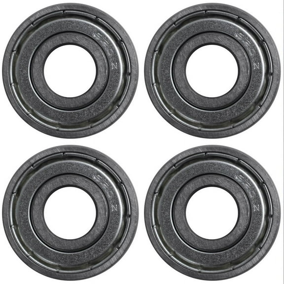 4X 6201Z Deep Groove Bearing, Metal, 12 x 32 x 10 mm, Sealed