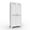 White, variant on Metal Storage Cabinet with Doors and Adjustable Shelves,71'' 2 Shapely Doors Cabinet,5-Tier Tall Steel Locker for Bedroom,Living Room,Office,Home,White