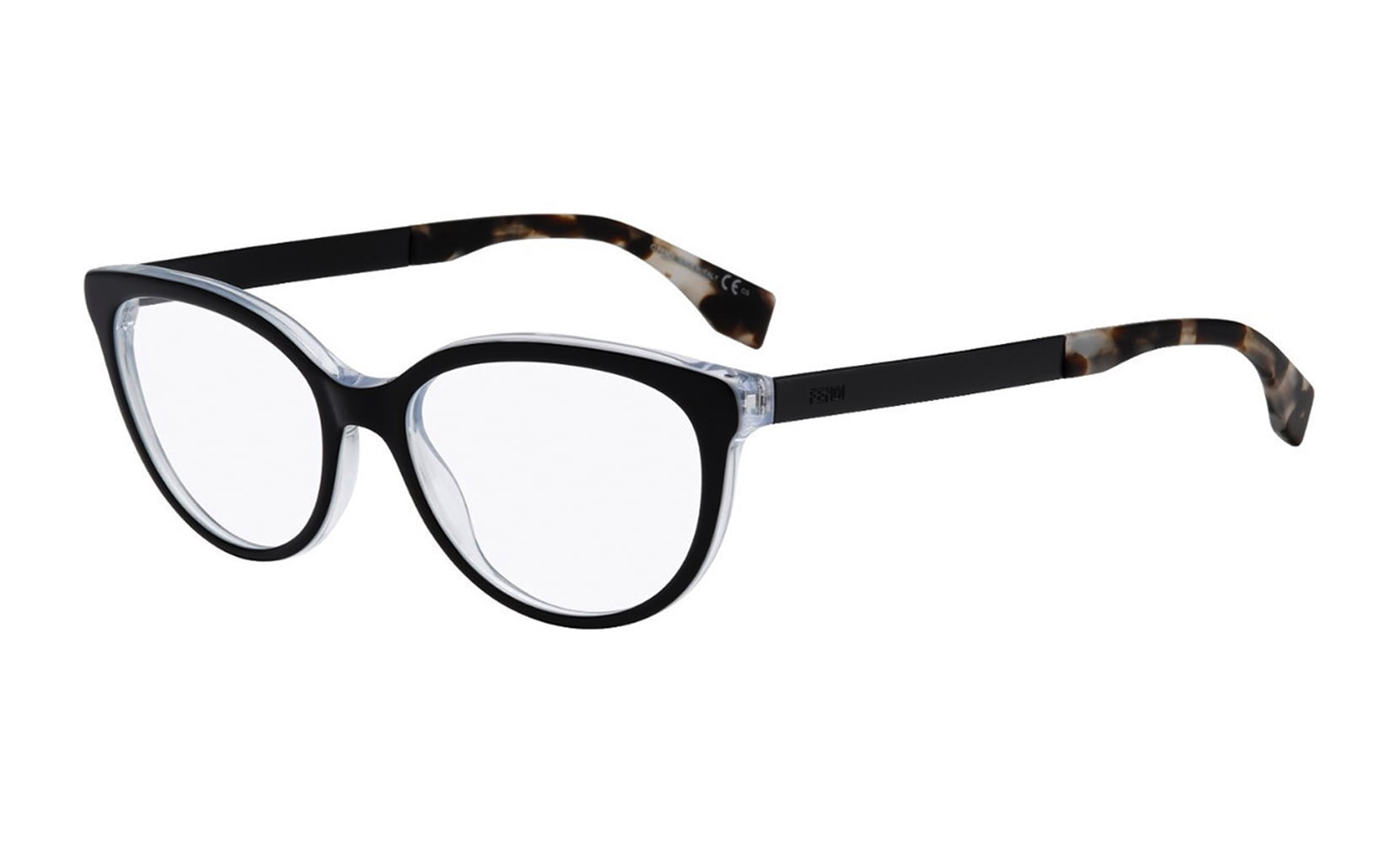 Fendi FD Ff0079 Eyeglasses 0DU0 Black Pearl Crystal - Walmart.com