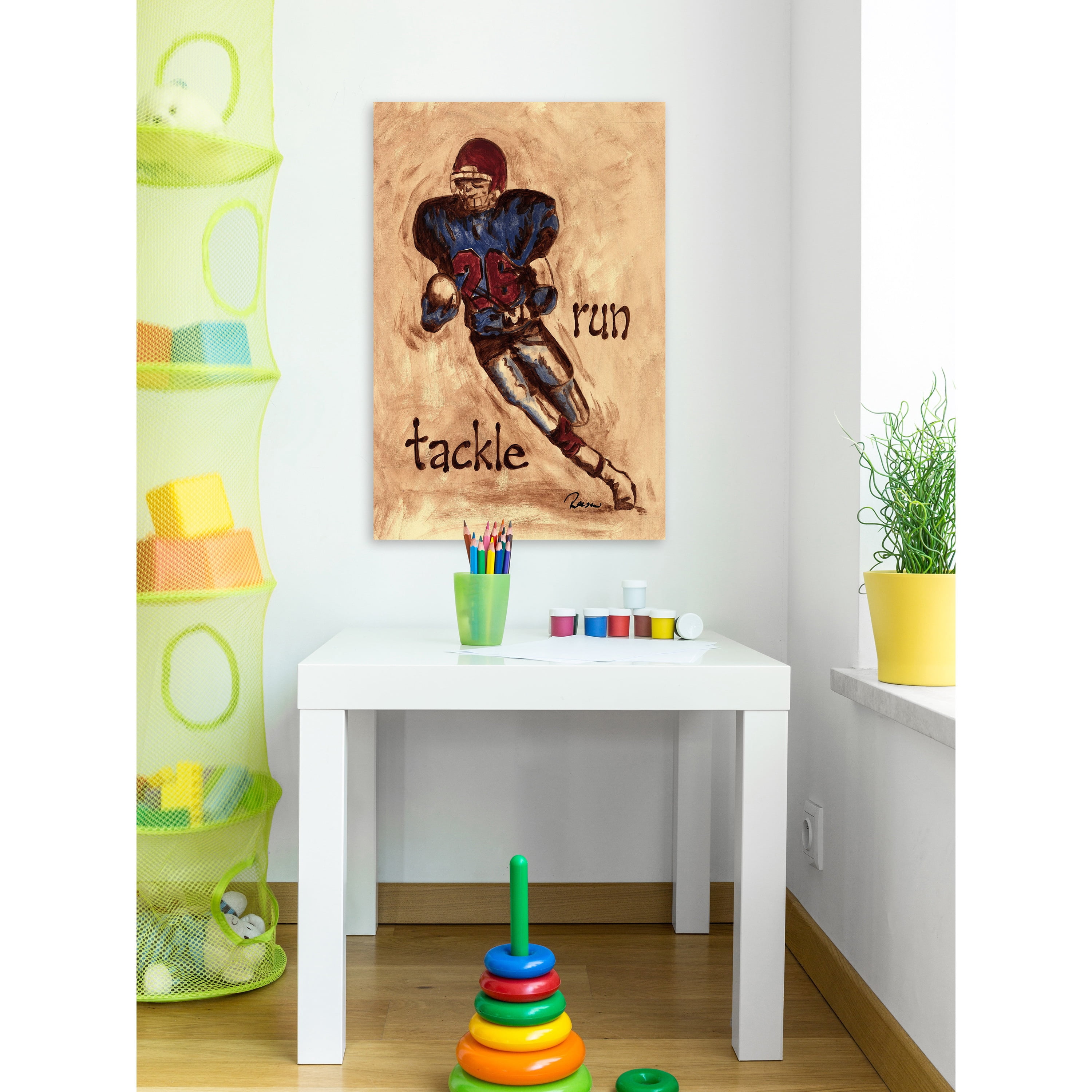 Marmont Hill "Runner" by Reesa Qualia Painting Print on Wrapped Canvas
