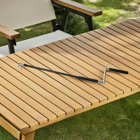 Beaupretty Outdoor Awning Shade Crank Crank Handle Metal Black for Shade Adjustment 1Set