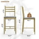 thumbnail image 4 of Yeshouse set de 2 taburetes de barra con asiento de PU, estructura metálica, diseño respaldo y reposapiés, ideales para cocina, barra o comedor, 4 of 8