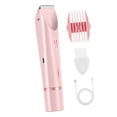 thumbnail image 2 of Afeitadora eléctrica 2 en 1 para mujer, recortadora de vello corporal eléctrica para cuerpo, piernas y zona del bikini. Rosa, 2 of 8