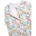 thumbnail image 3 of Jessica Simpson Baby and Toddler Girls' Long Sleeve Rashguard Swimsuit with Scallop edge, Size 12M - 5T, 3 of 6