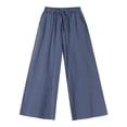 thumbnail image 2 of Pantalones deportivos Gibobby con bolsillo informal liso para mujer gris XXL, 2 of 5