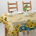 thumbnail image 3 of Sunflower Tablecloth 60x84 Inch Rectangle, Sunflower Decorations for Home, Spring and Summer Table Cloth Rectangle Waterproof Stain Resistant for Table,Party, 3 of 6