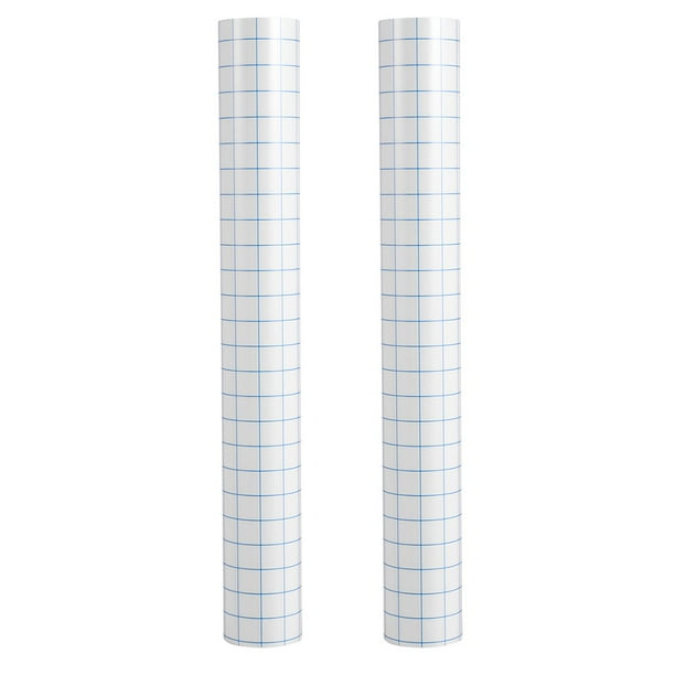 2 rollos de película de transferencia de posicionamiento de automóviles con cinta de transferencia adhesiva de cuadrícula