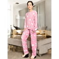 thumbnail image 4 of Set De 2 Pijamas Afelpadas Mujer Polar Pantalón Sudadera Ropa Invierno UNITALLA, 4 of 5