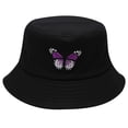thumbnail image 2 of Lroveb Bucket Hats for Women Butterfly Printing Sunshade Fisherman Hat Basin Outdoor Hat, 2 of 2