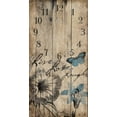 thumbnail image 2 of Grey, Jace 9x14 Black Ornate Wood Framed with Double Matting Museum Art Print Titled - Floral Clock, 2 of 4