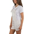 thumbnail image 5 of Women's Concepts Sport Cream Houston Astros Montana Hacci Knit Romper Overalls, 5 of 6