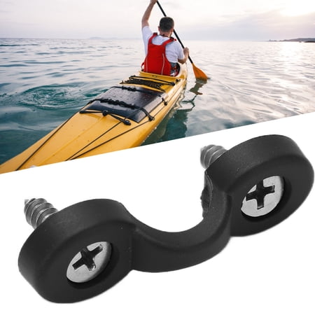 JCBIZ 10-Pack Deck Rope C Buckles - 48mm Nylon Kayak Handle Buckles With Screws, Black