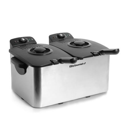 Elite Platinum 8-qt. Dual-Basket Deep Fryer - EDF4080