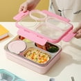 thumbnail image 3 of Stainless Steel Lunch 4 Compartment Stainless Steel Lunch Container Leak Proof Food Containers With Soup Bowl & Metal Container, 3 of 8