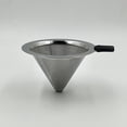 thumbnail image 2 of BRIGHTFUFU Stainless Filter Cone Dripper Durable Reusable Single Serve Coffee Maker For Crafting Smooth Delicious, 2 of 5