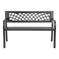 thumbnail image 2 of Ace Weather Resistant Metal Black Outdoor Bench, 2 of 8